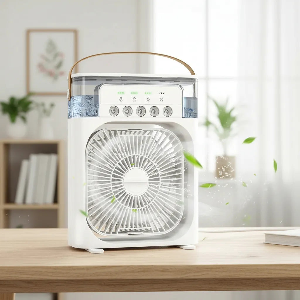 Mini Ventilador Humidificador 3 en 1